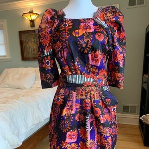 desigual patterned dress with pockets